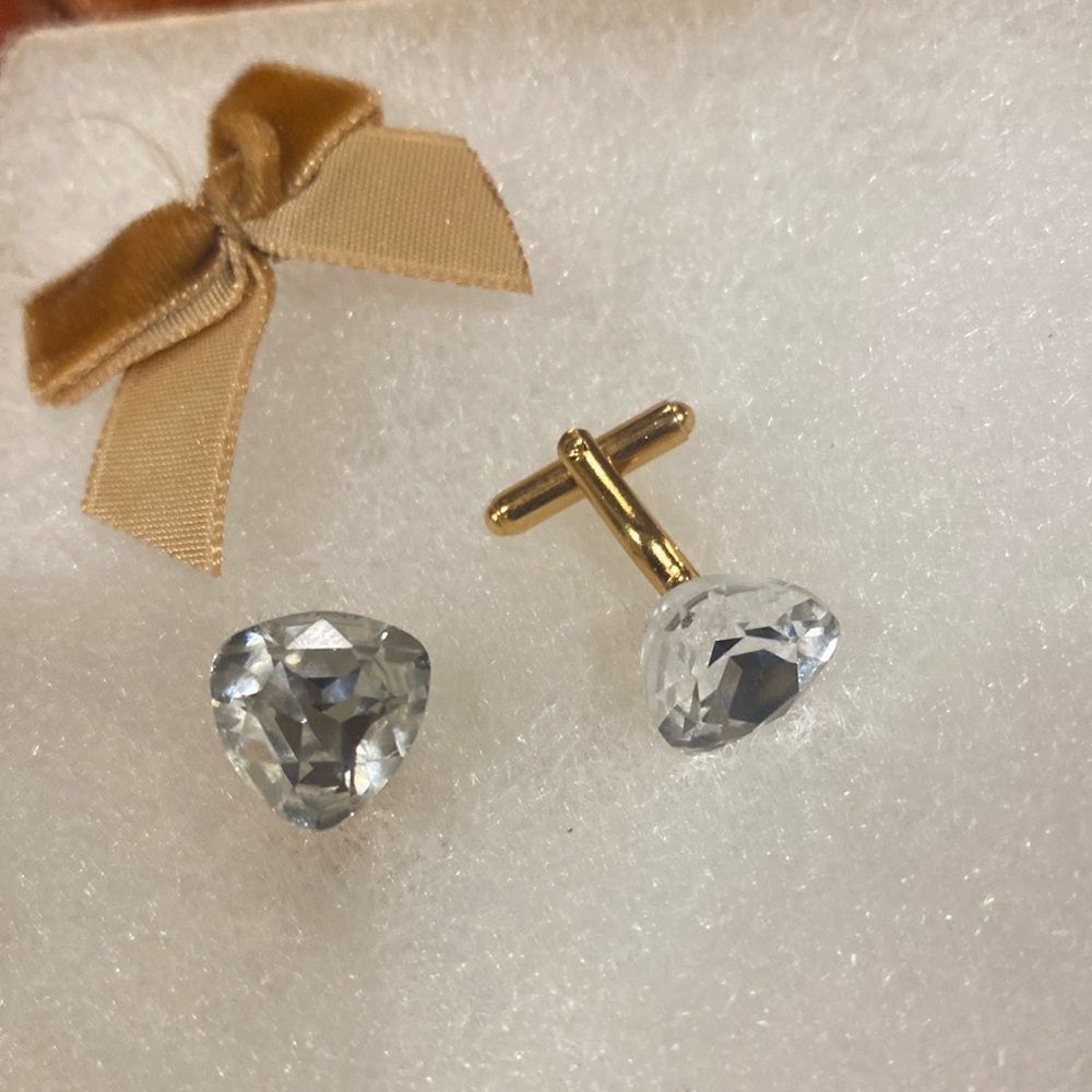 Crystal cufflinks
